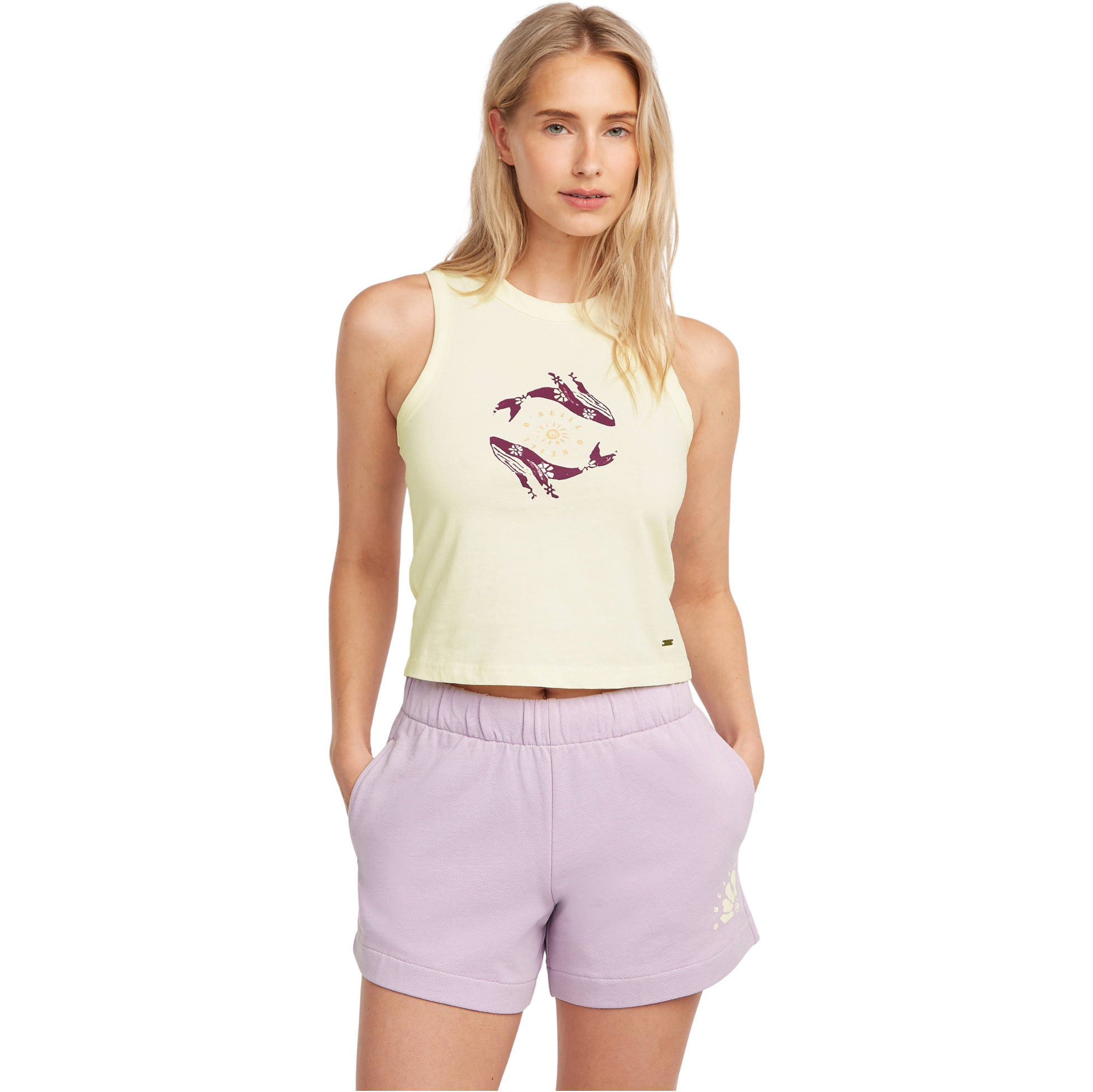 2026 O'Neill Womens Women Of The Wave Sweatshorts 1700082 - Pale Lavender